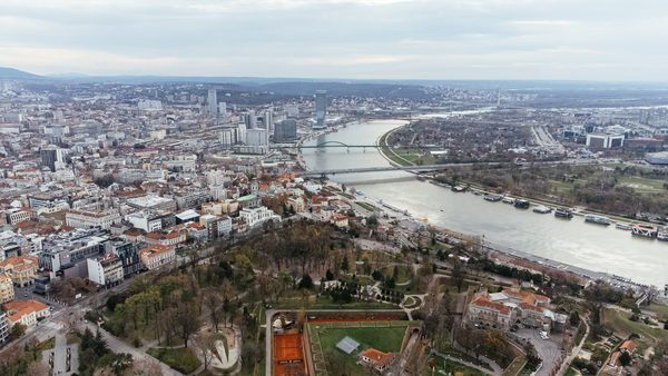 Aero-snimak tvrđave Kalemegdan i parka