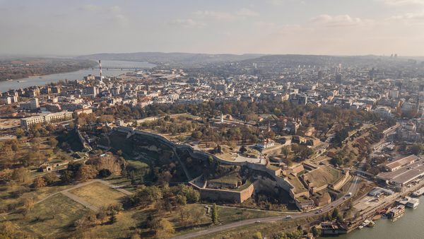 Kalemegdanska tvrđava i panoramski pogled na bastione