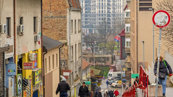 Kamenička ulica zimi, stari Beograd pod snegom