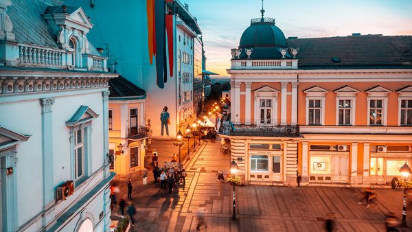 Knez Mihailova, pogled odozgo na glavnu pešačku zonu